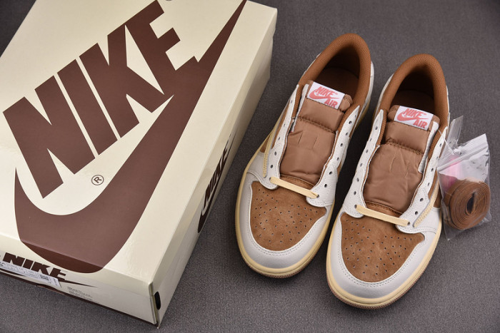 Travis Scott x Air Jordan 1 Low “Sail/Shy Pink” DM7866-106